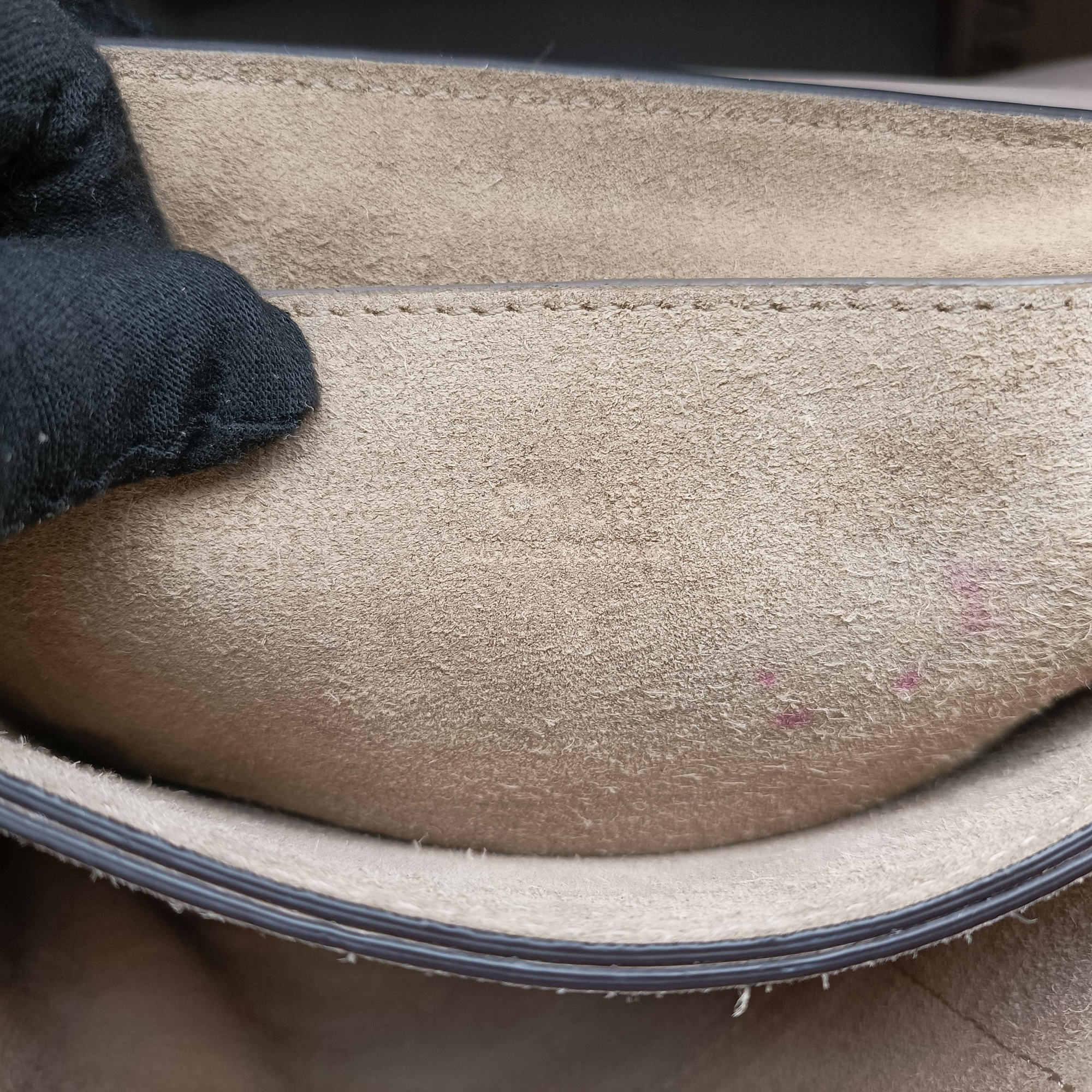 FAYE Beige Suede × leather 03-16-99-65フェイ ベージュ スエード×レザー 03-16-99-65