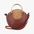 Small Pixie Round Top Brown × Bordeaux Leather×Suede 04 17 75 65スモール ピクシー ラウンドトップ ブラウン × ボルドー レザー×スエード 04 17 75 65