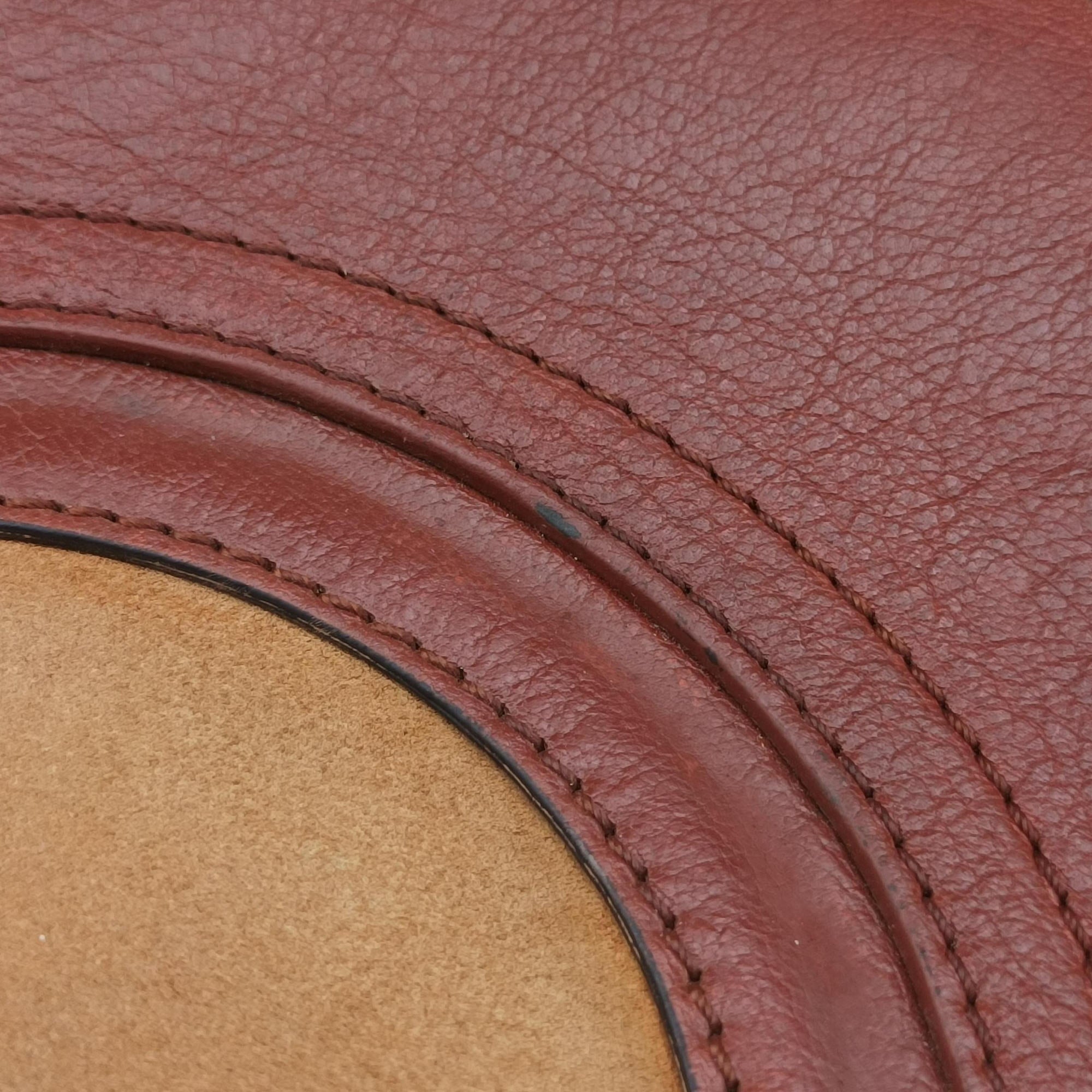 Small Pixie Round Top Brown × Bordeaux Leather×Suede 04 17 75 65スモール ピクシー ラウンドトップ ブラウン × ボルドー レザー×スエード 04 17 75 65