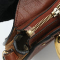 Small Pixie Round Top Brown × Bordeaux Leather×Suede 04 17 75 65スモール ピクシー ラウンドトップ ブラウン × ボルドー レザー×スエード 04 17 75 65