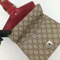 Dionysus beige×red×Multicolour PVC coated canvas × suede 421970 H020531982ディオニュソス ベージュ×レッド×マルチカラー PVCコーティングキャンバス × スエード 421970 H020531982