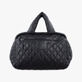 Cococoon Quilting Black Nylon×Leather A47107 13643578コココクーン キルティング ブラック ナイロン×レザー A47107 13643578