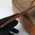 Street Chic Columbus Beige×brown canvasxleather MA-0022トロッター ストリートシック コロンバス ベージュ×ブラウン キャンバスxレザー MA-0022