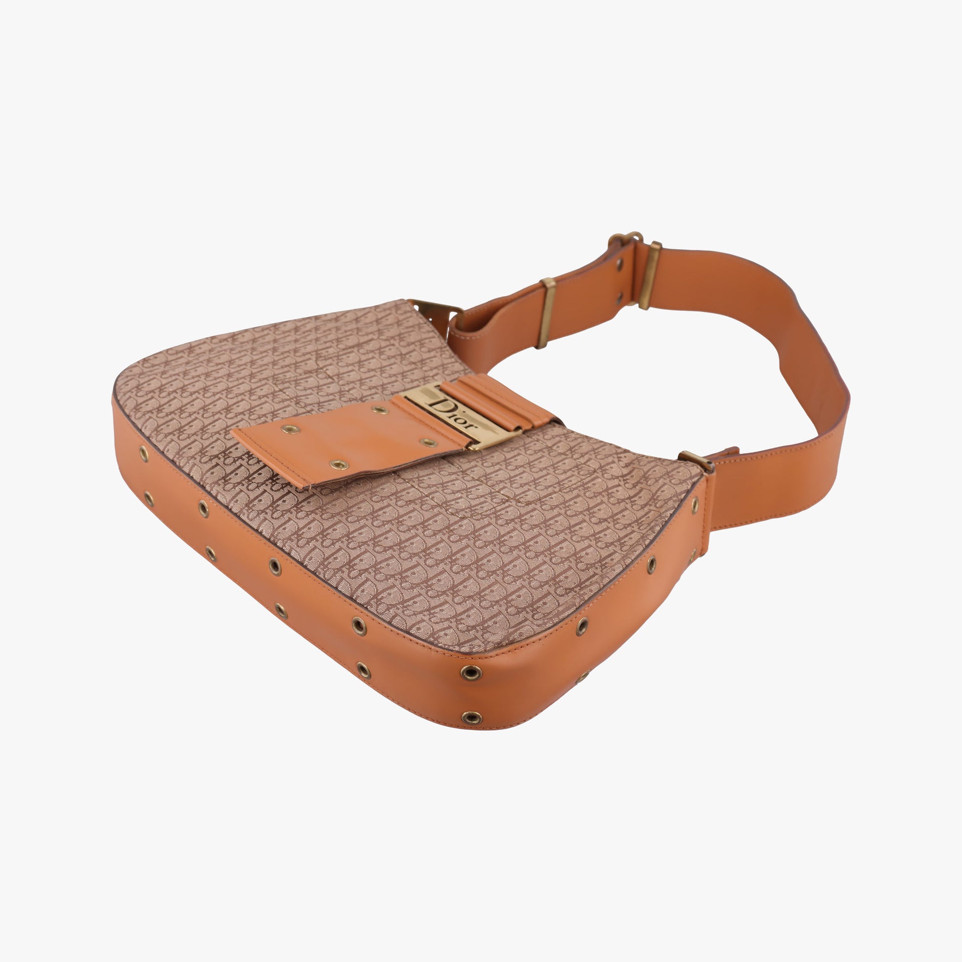 Street Chic Columbus Beige×brown canvasxleather MA-0022トロッター ストリートシック コロンバス ベージュ×ブラウン キャンバスxレザー MA-0022