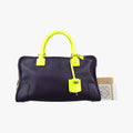 Amazona 36 Purple × Fluorescent Yellow Leather 061103アマソナ36 パープル × フルオレセントイエロー レザー 061103