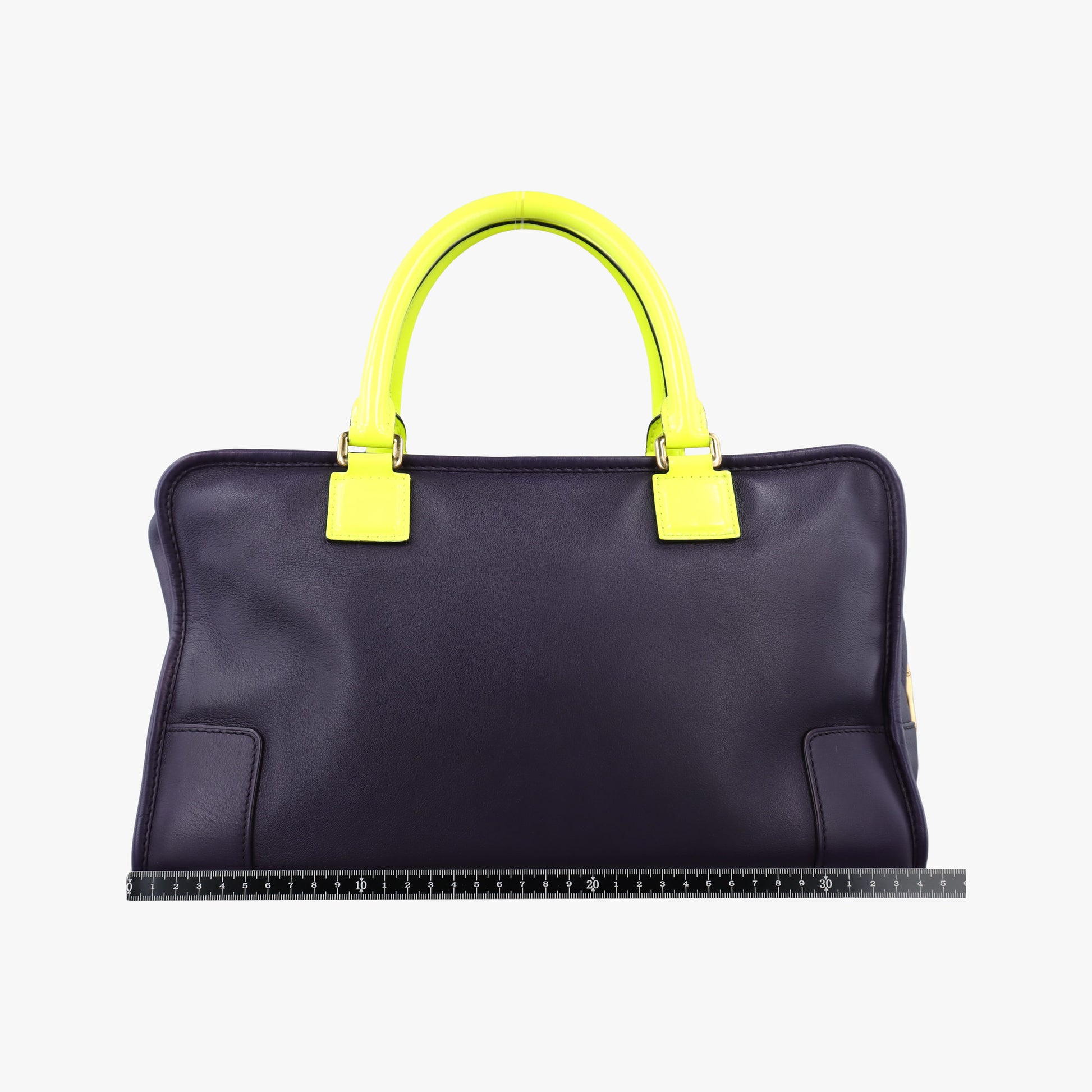 Amazona 36 Purple × Fluorescent Yellow Leather 061103アマソナ36 パープル × フルオレセントイエロー レザー 061103