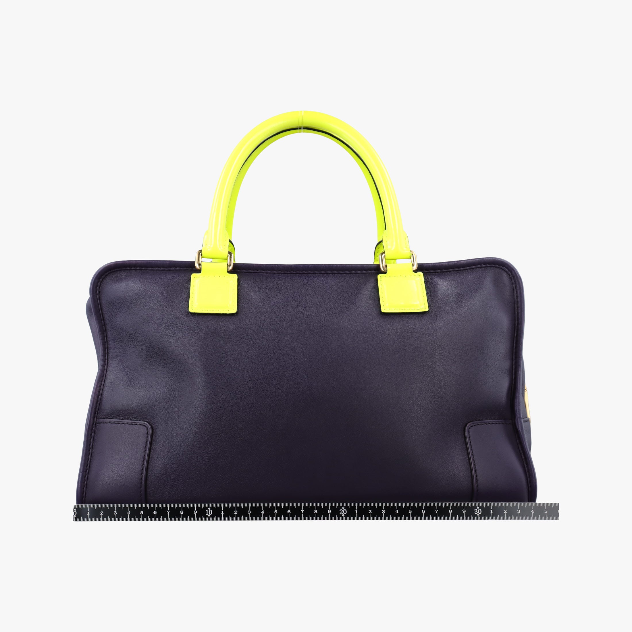 Amazona 36 Purple × Fluorescent Yellow Leather 061103アマソナ36 パープル × フルオレセントイエロー レザー 061103