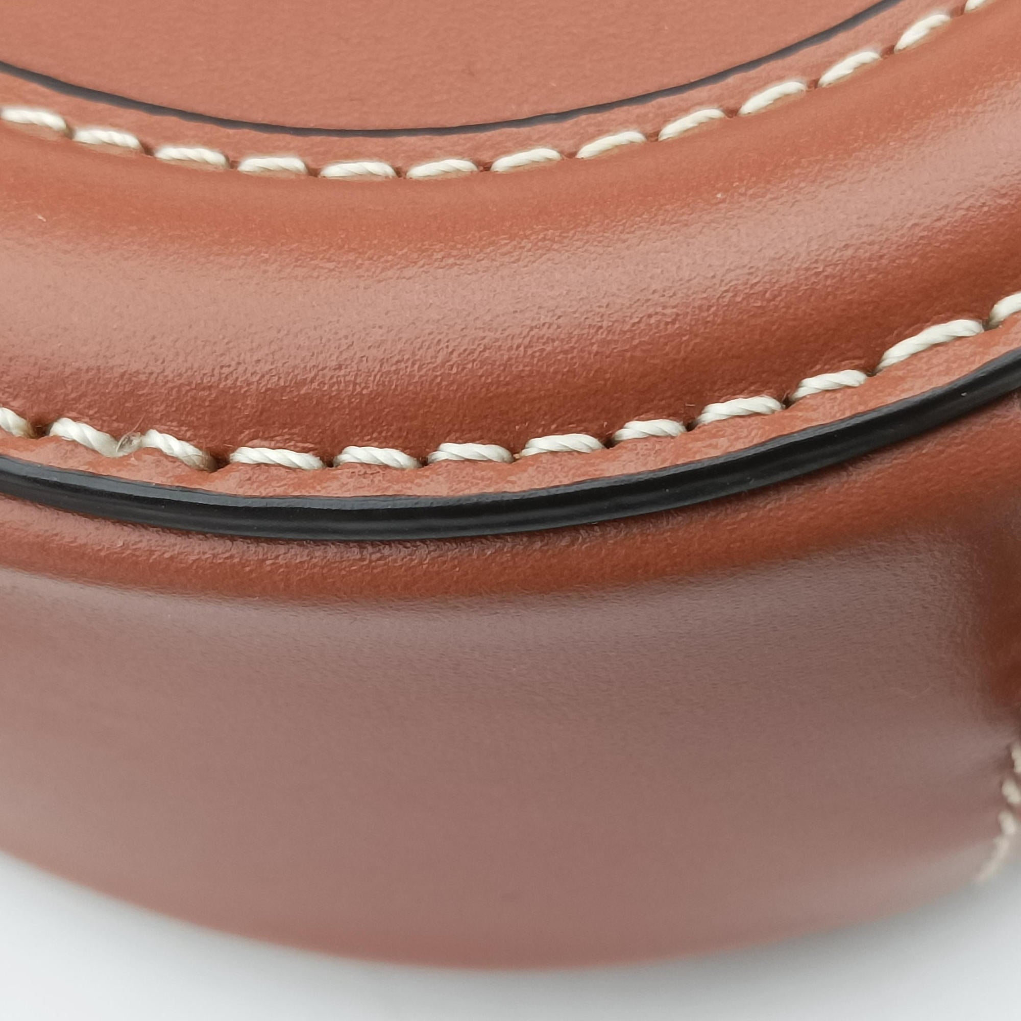 Oval Purse Cuir Triomphe Brown Leather U-SL-0292オーバルパース キュイル トリオンフ ブラウン レザー U-SL-0292