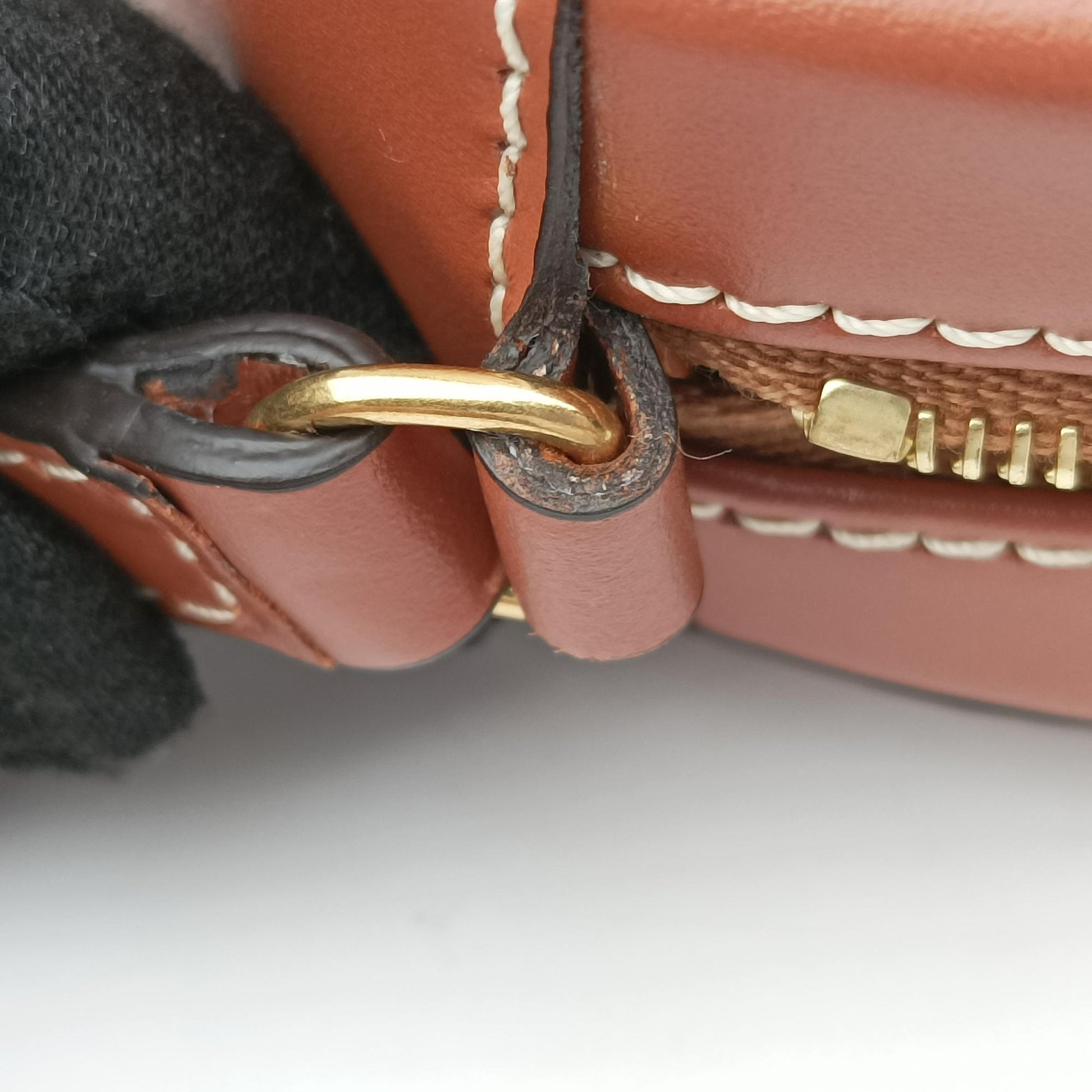 Oval Purse Cuir Triomphe Brown Leather U-SL-0292オーバルパース キュイル トリオンフ ブラウン レザー U-SL-0292