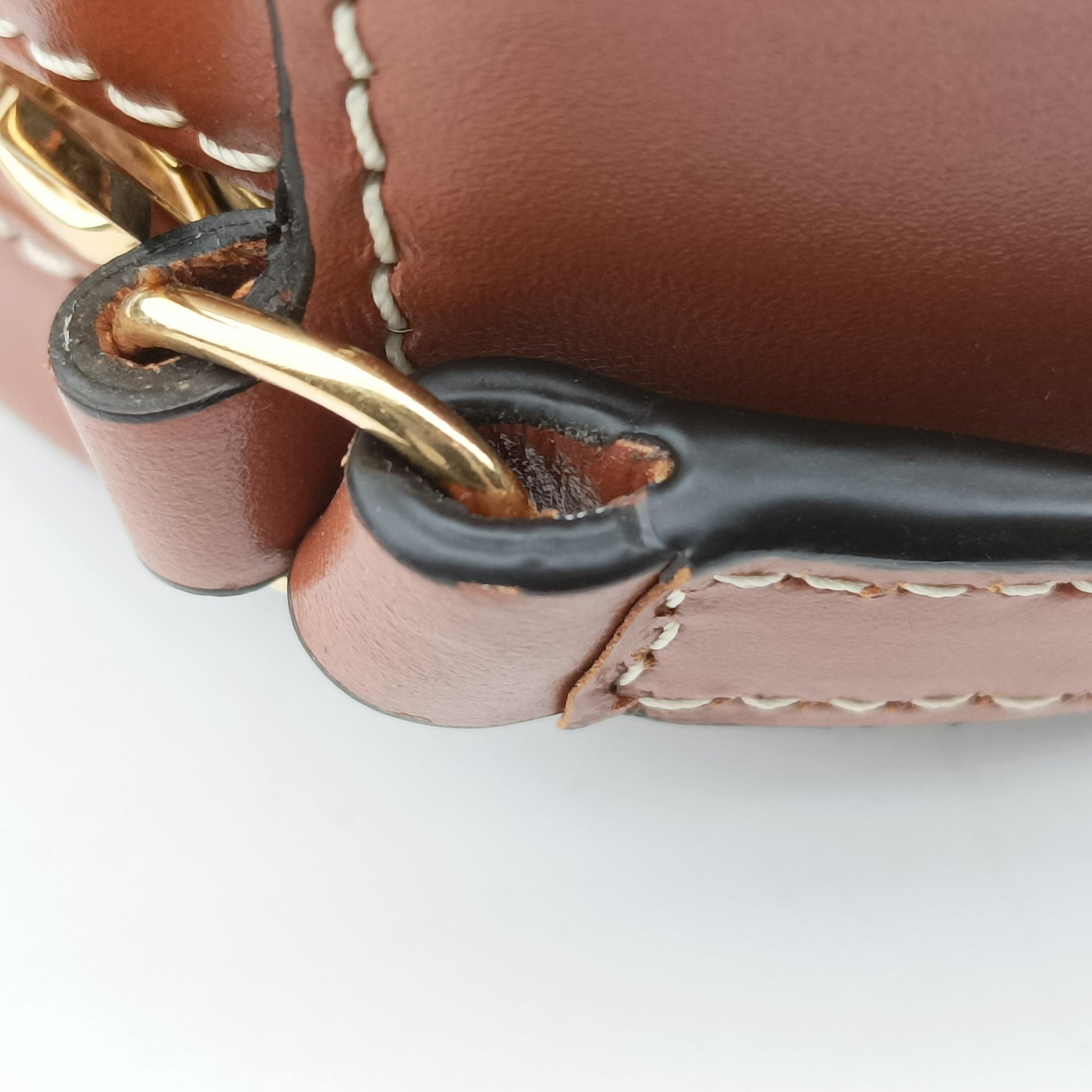 Oval Purse Cuir Triomphe Brown Leather U-SL-0292オーバルパース キュイル トリオンフ ブラウン レザー U-SL-0292
