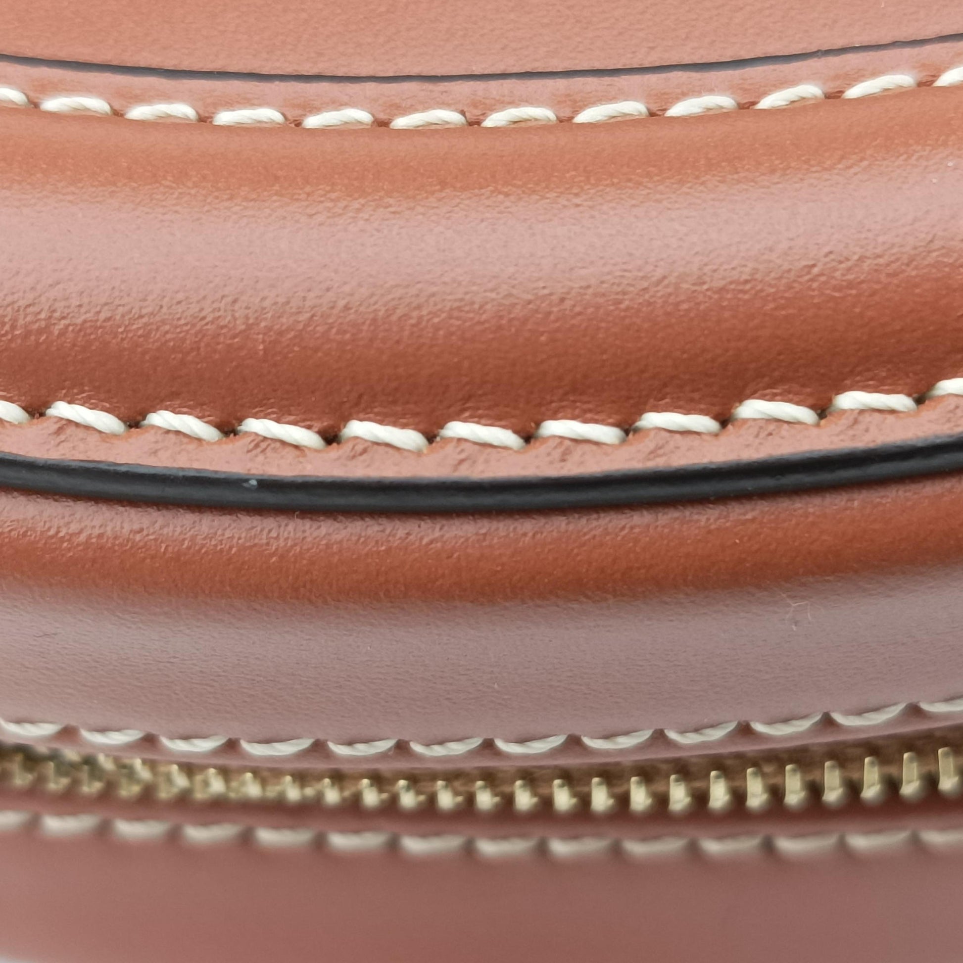 Oval Purse Cuir Triomphe Brown Leather U-SL-0292オーバルパース キュイル トリオンフ ブラウン レザー U-SL-0292