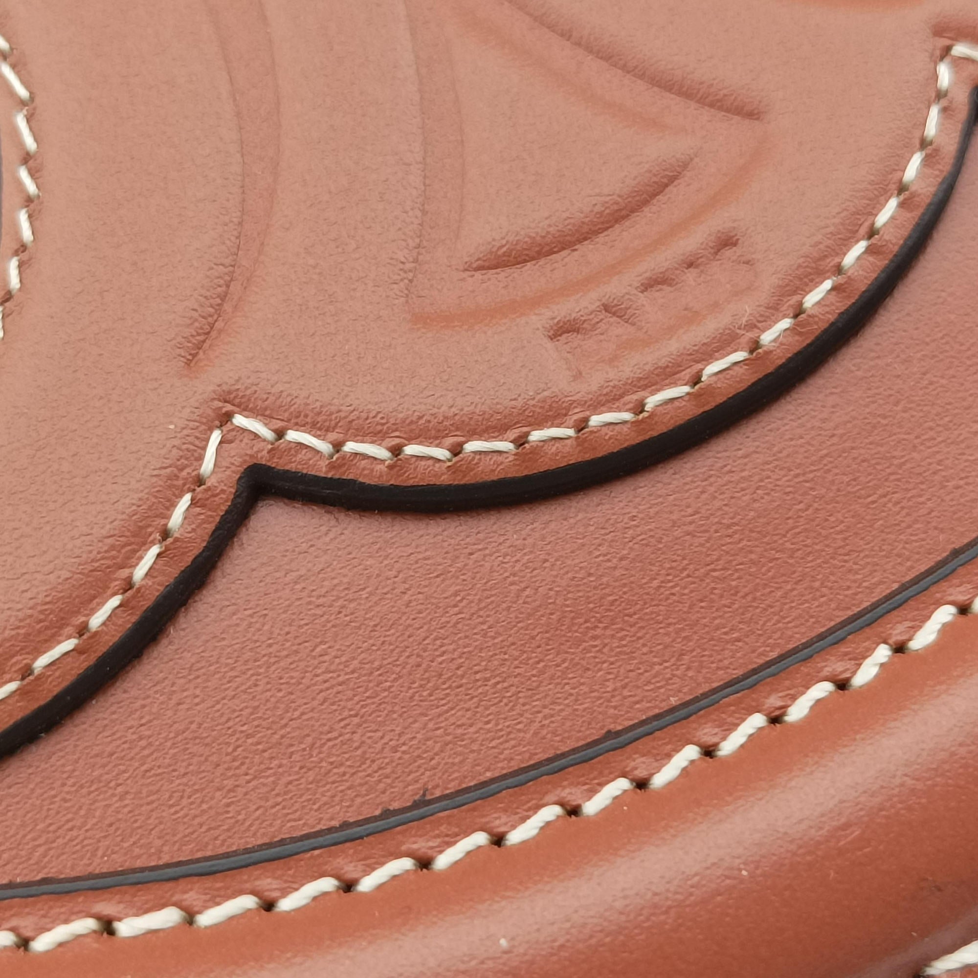 Oval Purse Cuir Triomphe Brown Leather U-SL-0292オーバルパース キュイル トリオンフ ブラウン レザー U-SL-0292