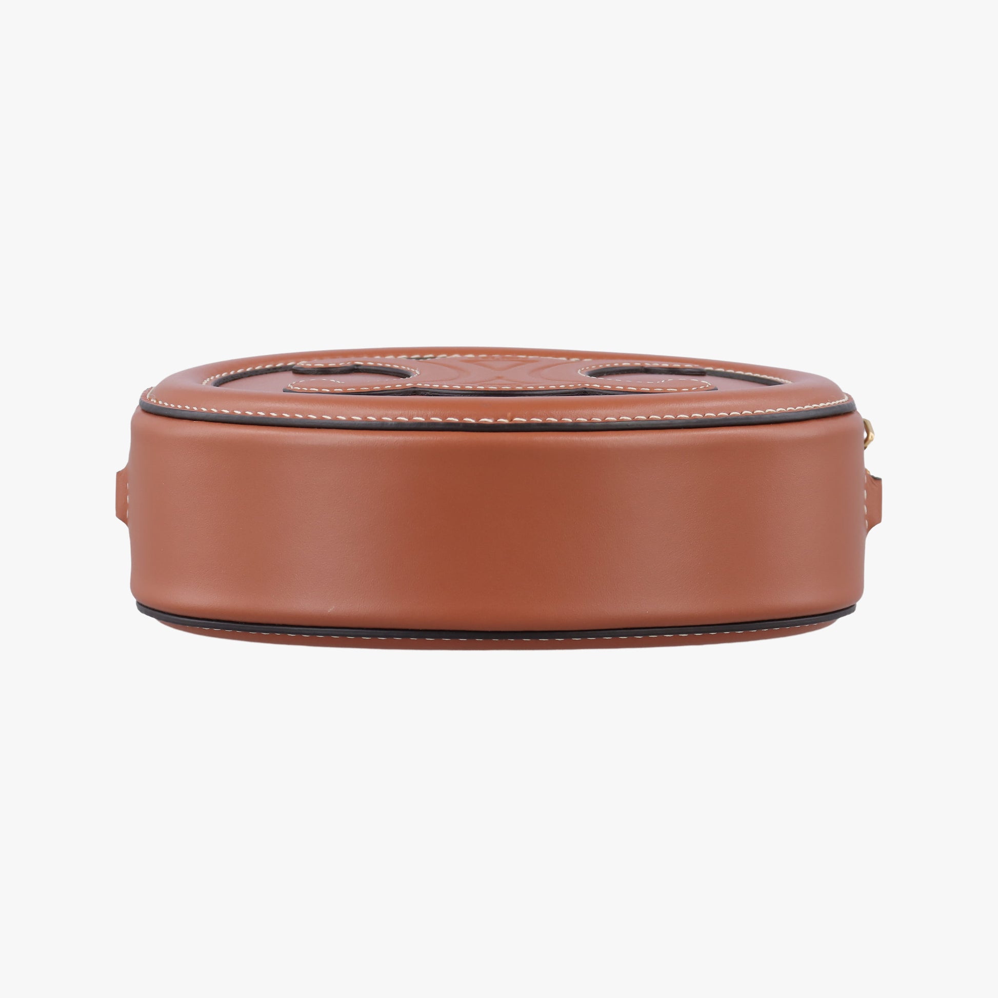 Oval Purse Cuir Triomphe Brown Leather U-SL-0292オーバルパース キュイル トリオンフ ブラウン レザー U-SL-0292