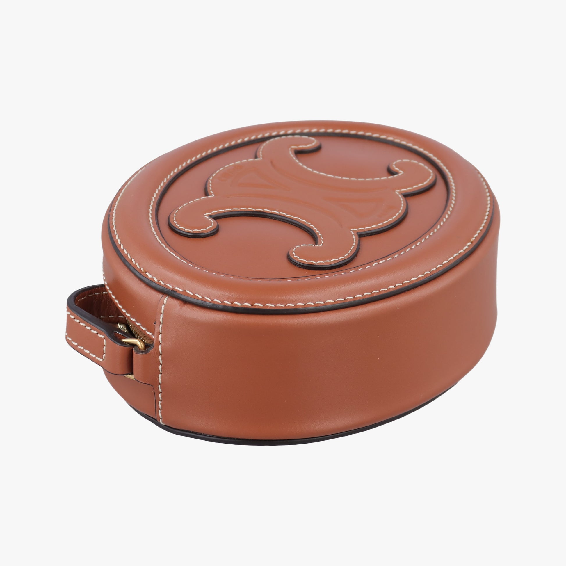 Oval Purse Cuir Triomphe Brown Leather U-SL-0292オーバルパース キュイル トリオンフ ブラウン レザー U-SL-0292