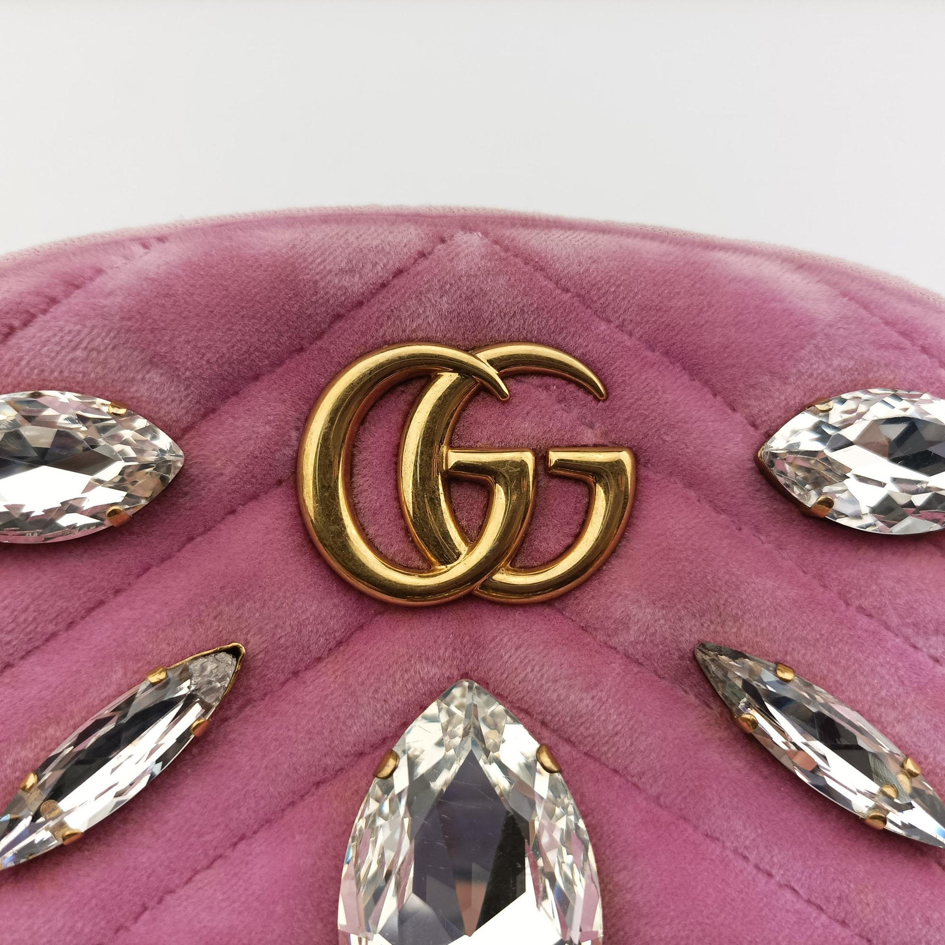 GG Marmont Pink velour 476434 C023347803GGマーモント ピンク ベロア 476434 C023347803