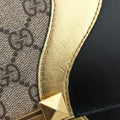 Osiride GG Supreme Beige × Gold × Black PVC coated canvas×Leather 497996 D023275694オジリデ ベージュ×ゴールド×ブラック PVCコーティングキャンバス×レザー 497996 D023275694