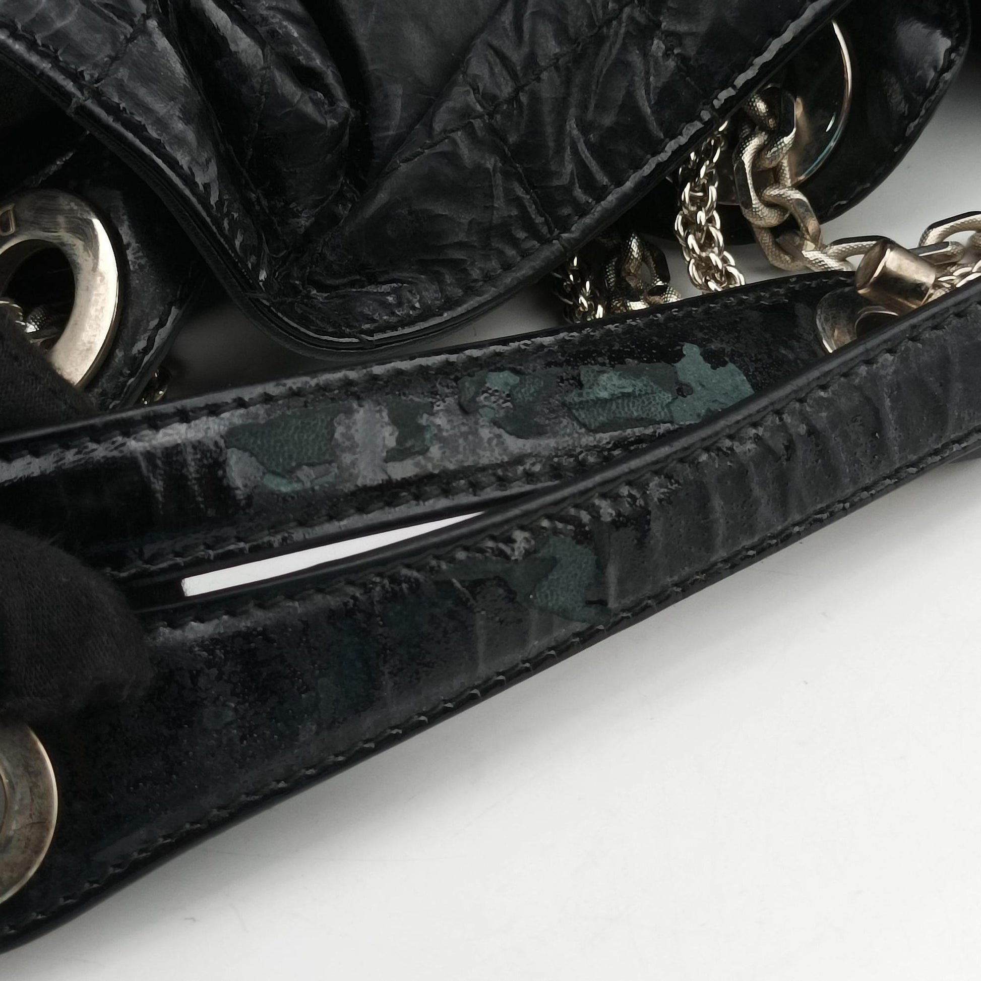 Le Trente Cannage Black Patent 01-RU-0110ルトラント カナージュ ブラック パテント 01-RU-0110