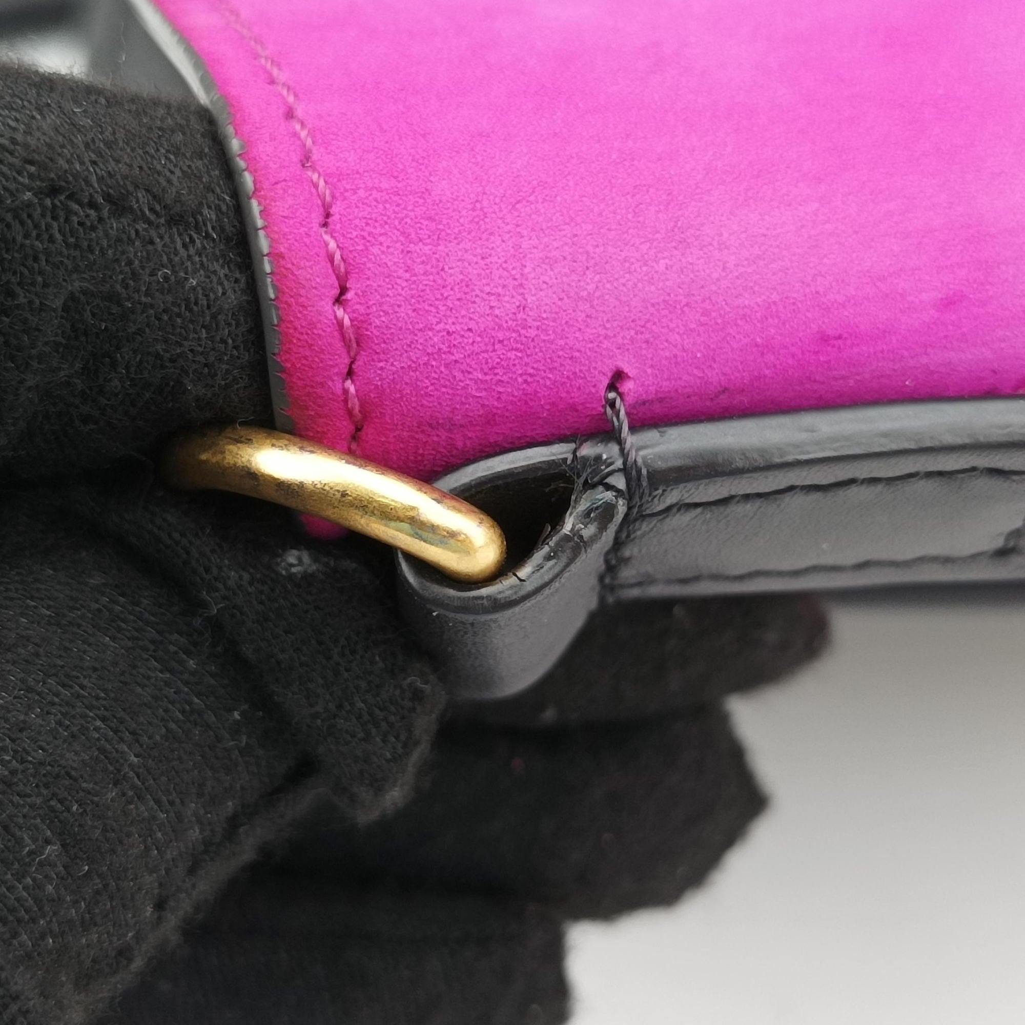 luggage nano shopper Beige x Black x Purple leather x Suede S-AT-2186 S-CU-4106ラゲージナノショッパー ベージュ xブラック x パープル レザー x スエード S-AT-2186 S-CU-4106