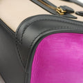 luggage nano shopper Beige x Black x Purple leather x Suede S-AT-2186 S-CU-4106ラゲージナノショッパー ベージュ xブラック x パープル レザー x スエード S-AT-2186 S-CU-4106