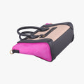 luggage nano shopper Beige x Black x Purple leather x Suede S-AT-2186 S-CU-4106ラゲージナノショッパー ベージュ xブラック x パープル レザー x スエード S-AT-2186 S-CU-4106