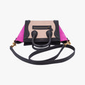 luggage nano shopper Beige x Black x Purple leather x Suede S-AT-2186 S-CU-4106ラゲージナノショッパー ベージュ xブラック x パープル レザー x スエード S-AT-2186 S-CU-4106