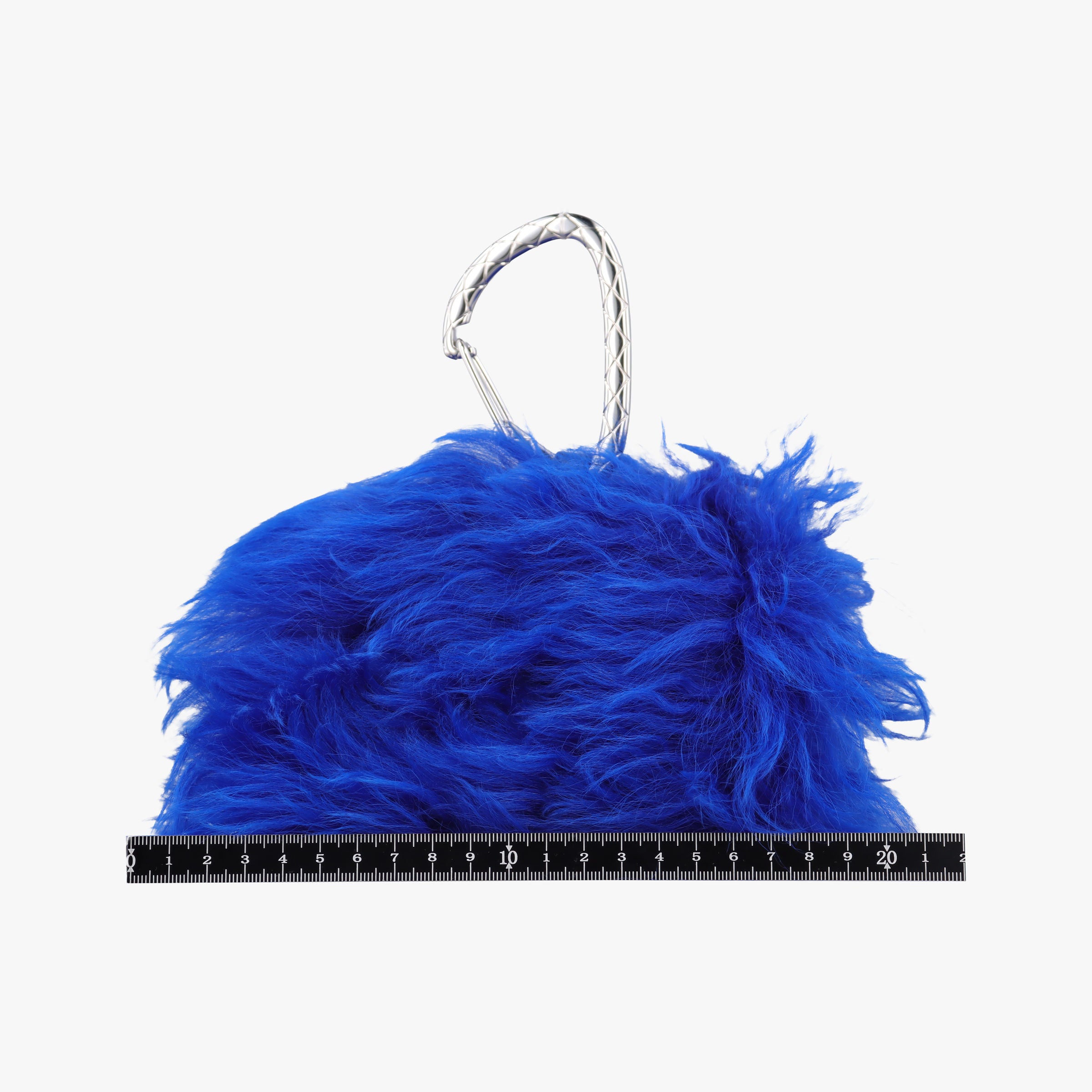 Shearling CC Hook Card Holder Blue wool AP2397 31690641シアリングCCフックカードホルダー ブルー ウール AP2397 31690641
