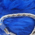 Shearling CC Hook Card Holder Blue wool AP2397 31690641シアリングCCフックカードホルダー ブルー ウール AP2397 31690641