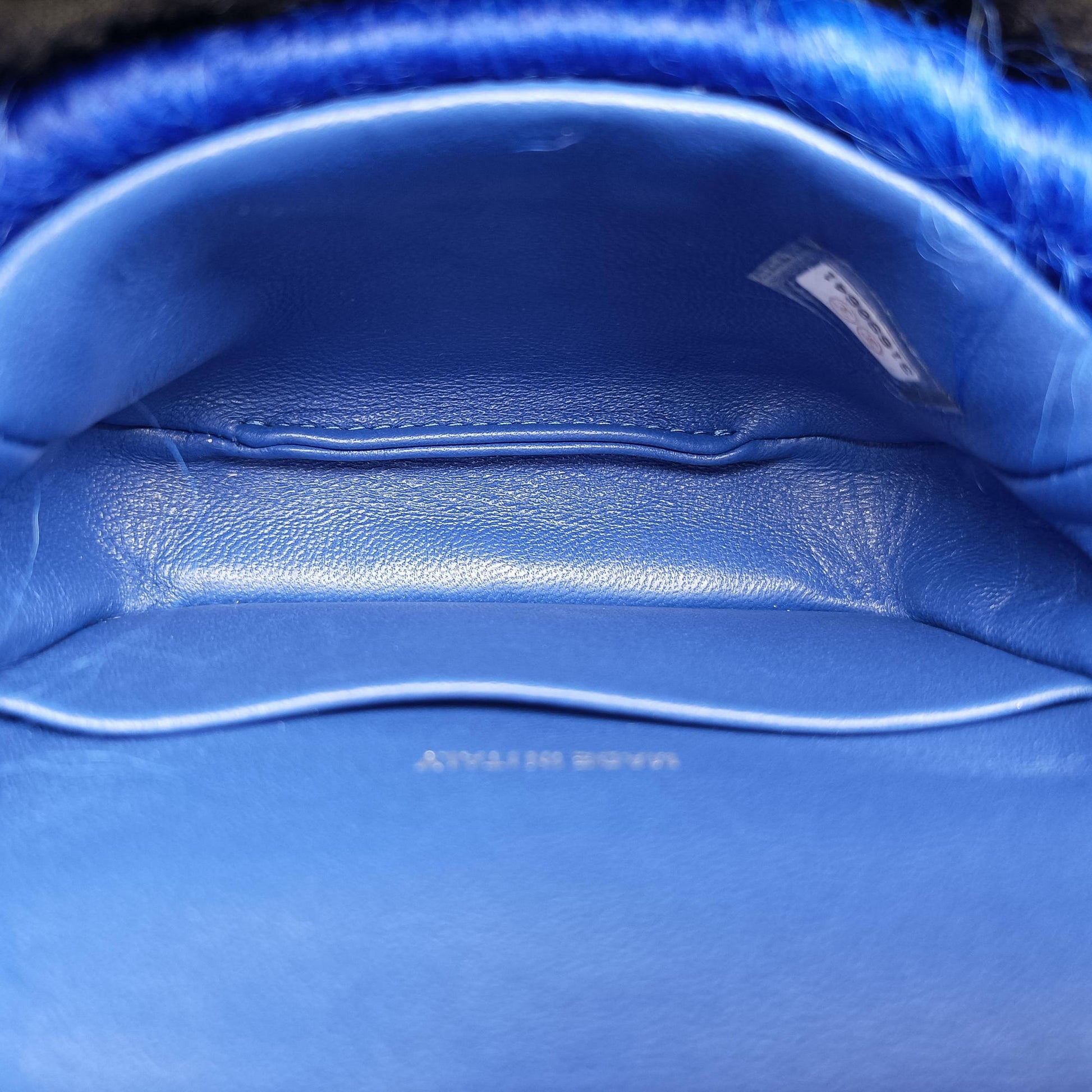 Shearling CC Hook Card Holder Blue wool AP2397 31690641シアリングCCフックカードホルダー ブルー ウール AP2397 31690641