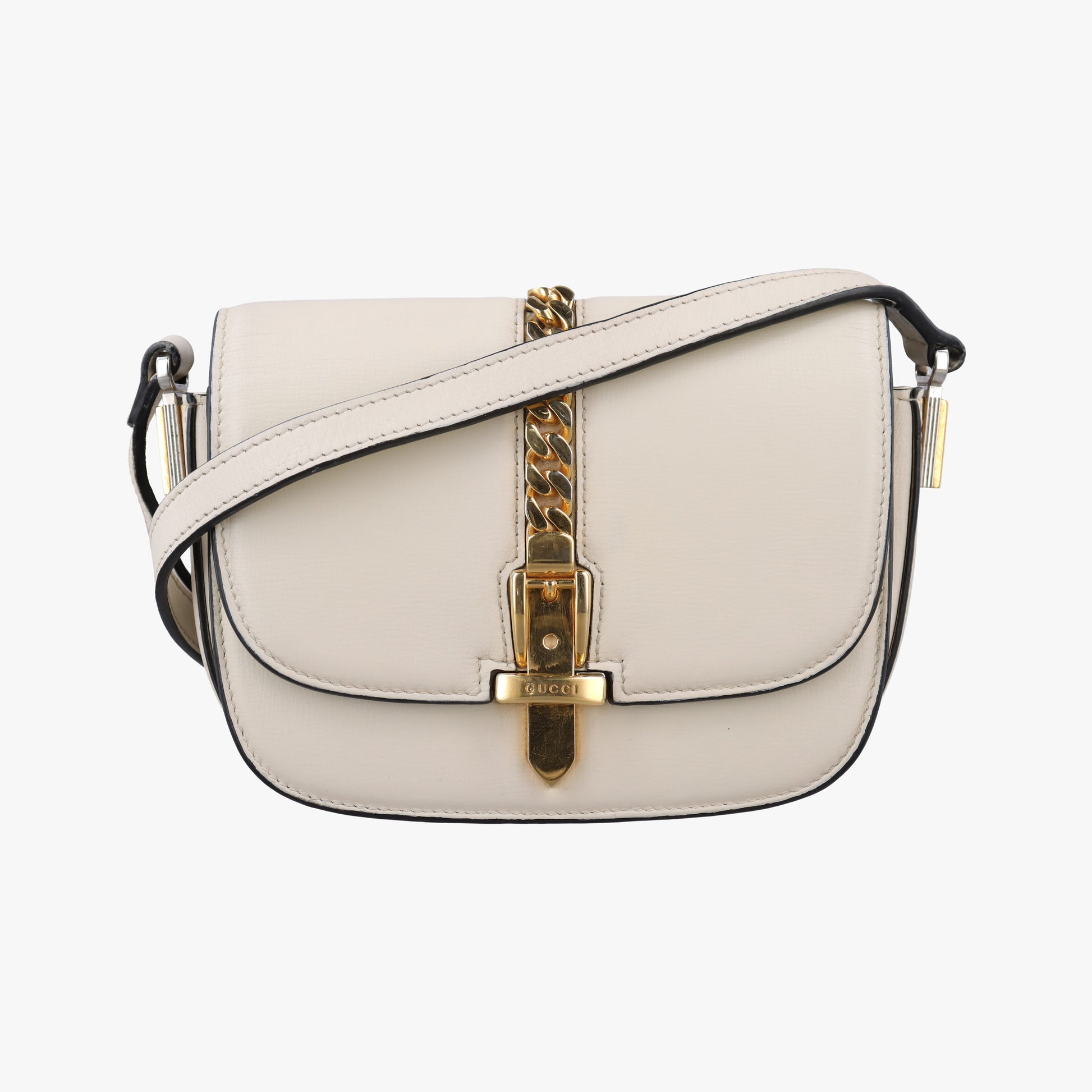 Sylvie 1969 Mini White Leather 615965 I033048986シルヴィ 1969 ホワイト レザー 615965 I033048986