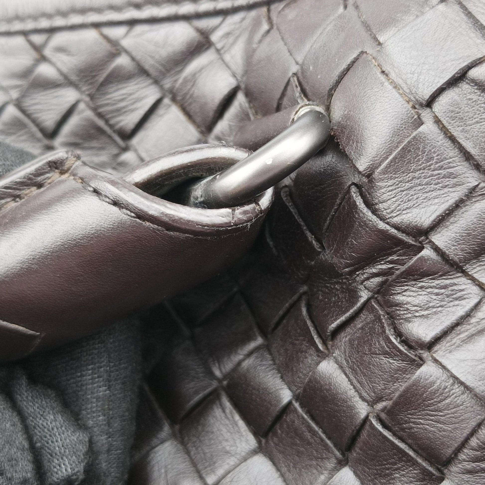 Intrecciato Brown lambskin B00801155Dイントレチャート ブラウン ラムスキン B00801155D