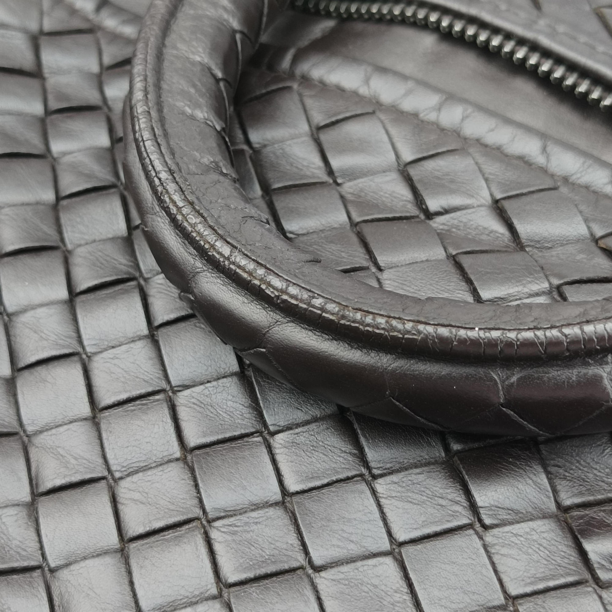 Intrecciato Brown lambskin B00801155Dイントレチャート ブラウン ラムスキン B00801155D