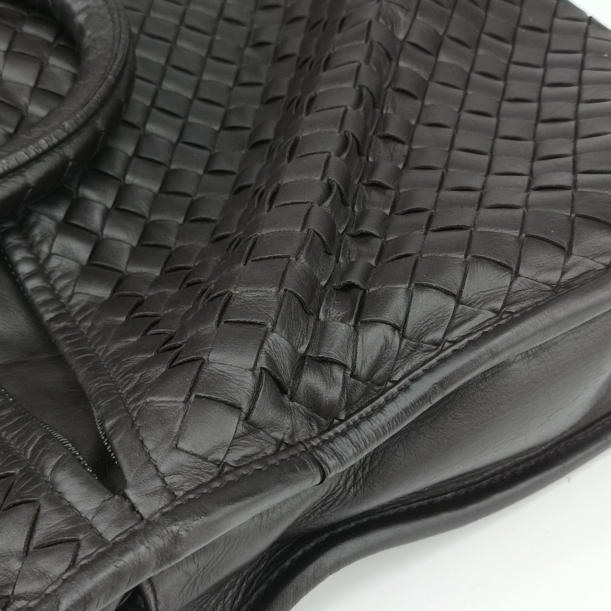Intrecciato Brown lambskin B00801155Dイントレチャート ブラウン ラムスキン B00801155D