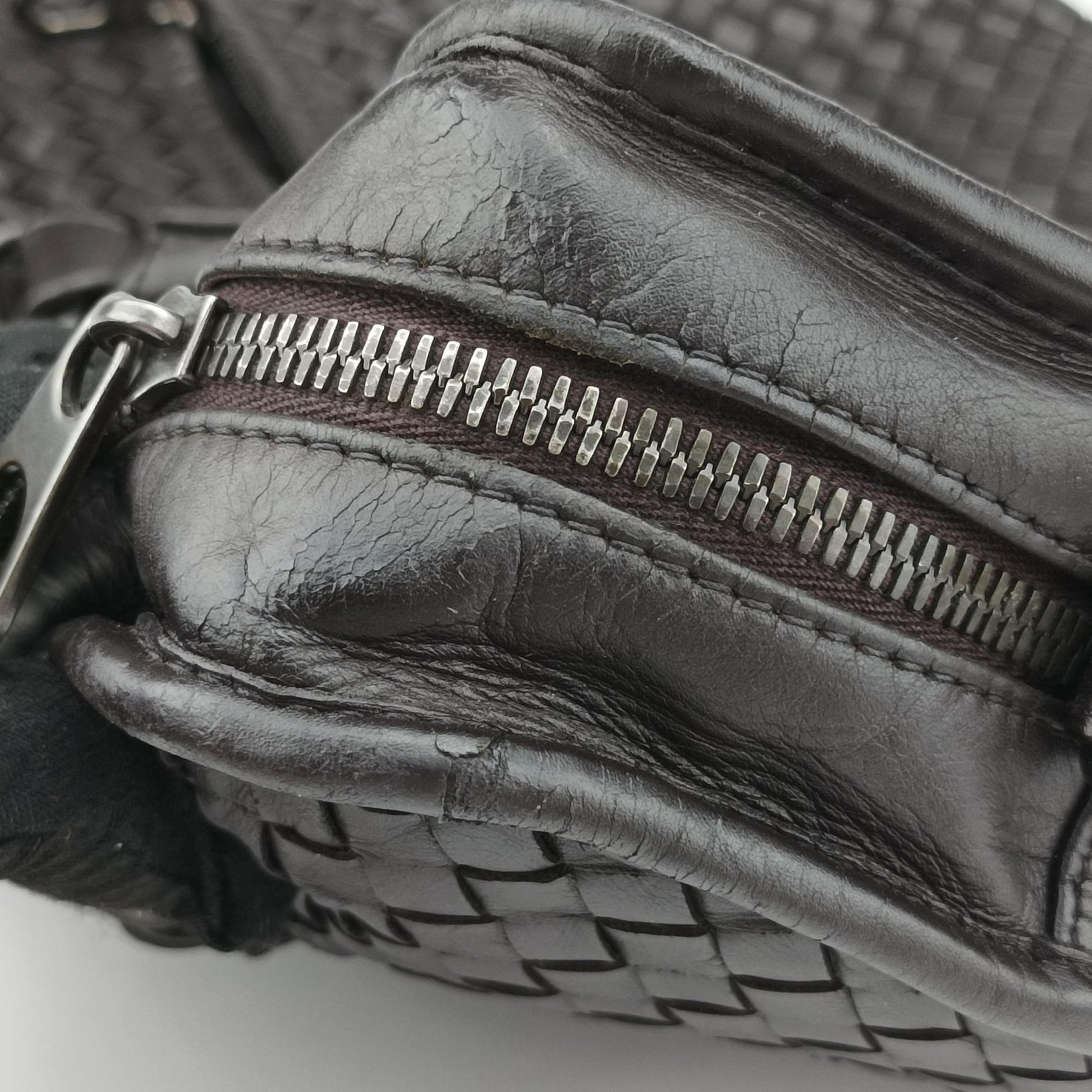 Intrecciato Brown lambskin B00801155Dイントレチャート ブラウン ラムスキン B00801155D