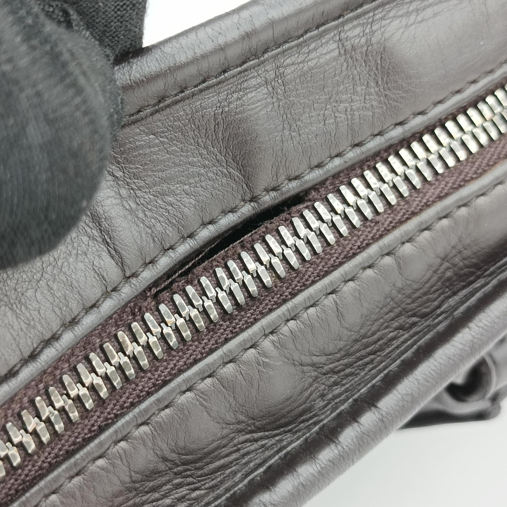 Intrecciato Brown lambskin B00801155Dイントレチャート ブラウン ラムスキン B00801155D
