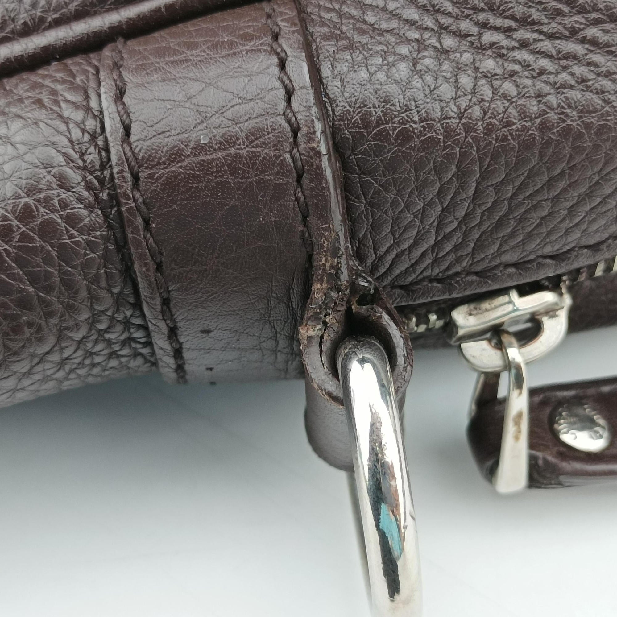Briefcase business Brown leather 231850 B010207373ビジネス ブリーフケース ブラウン レザー 231850 B010207373