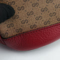 Doraemon collaboration Brown x red PVC coated canvas×Leather 655597 G034362479ドラえもんコラボ ブラウンxレッド PVCコーティングキャンバス×レザー 655597 G034362479