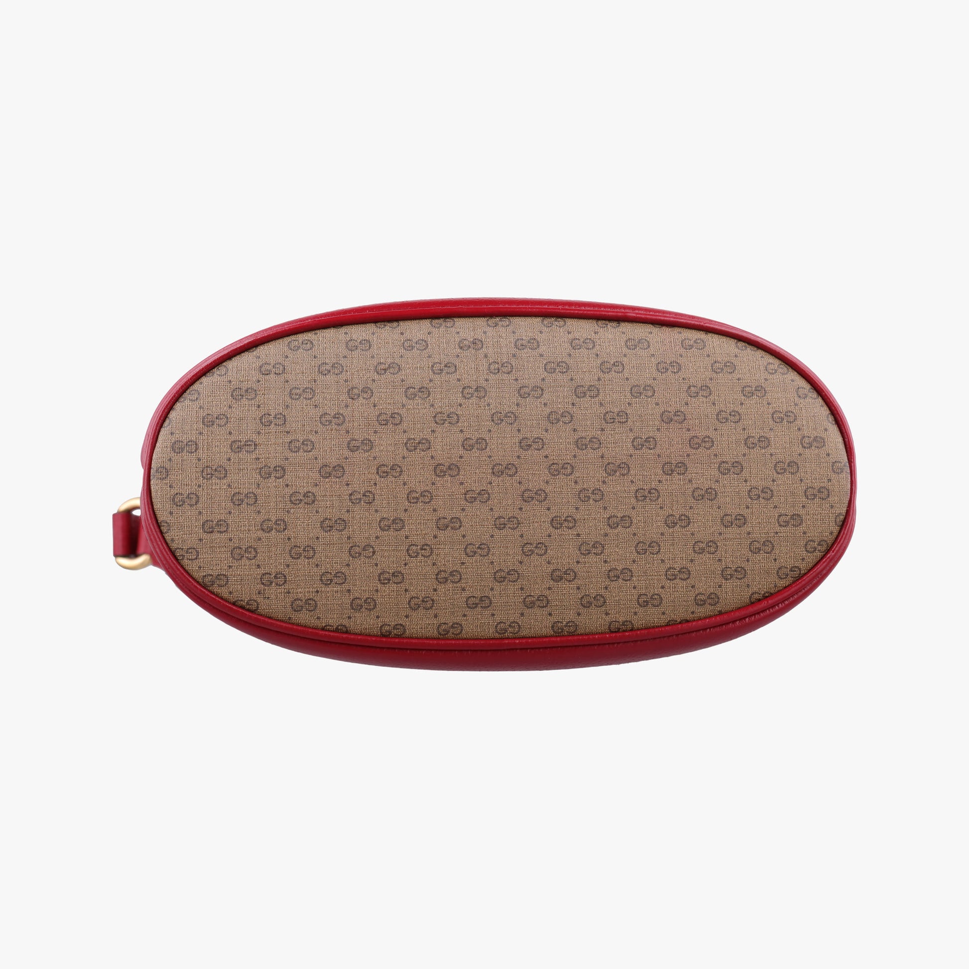 Doraemon collaboration Brown x red PVC coated canvas×Leather 655597 G034362479ドラえもんコラボ ブラウンxレッド PVCコーティングキャンバス×レザー 655597 G034362479