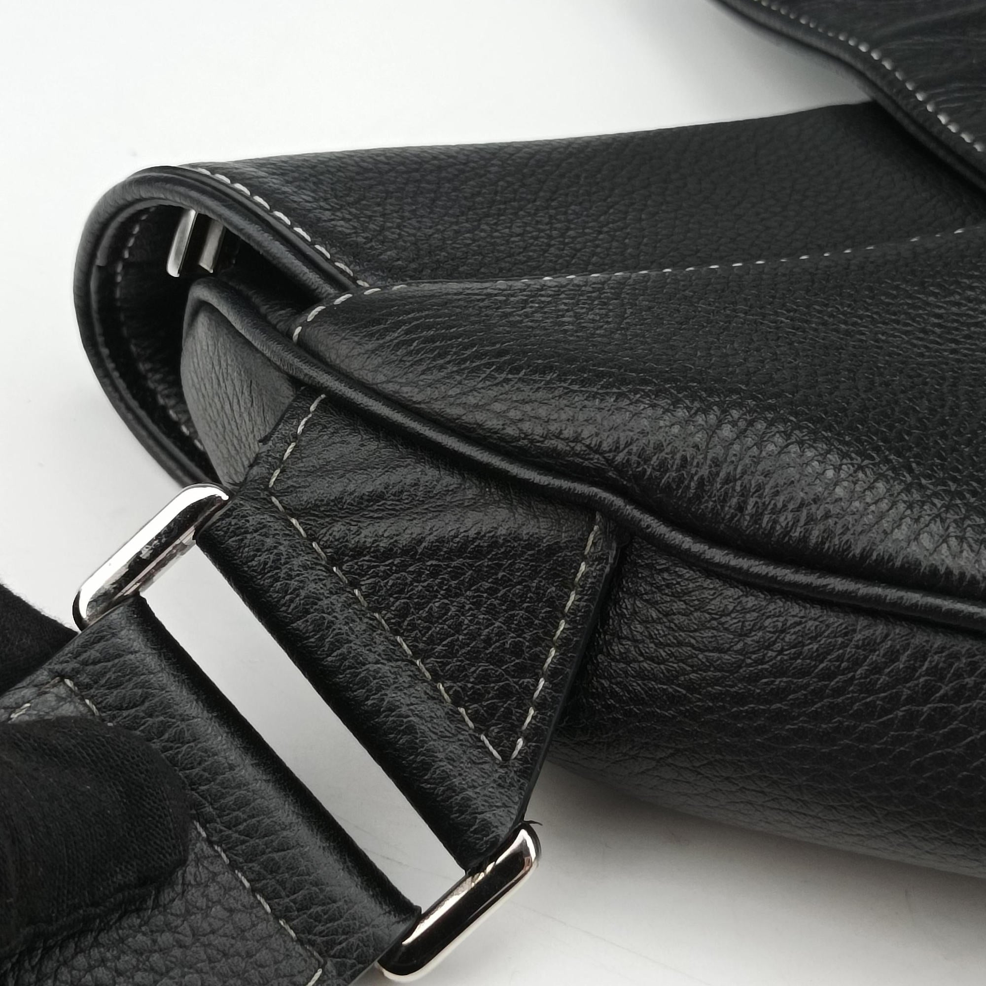 Saddle KAWS  Bee Black Leather 06-BO-0119サドル カウ ビー ブラック レザー 06-BO-0119