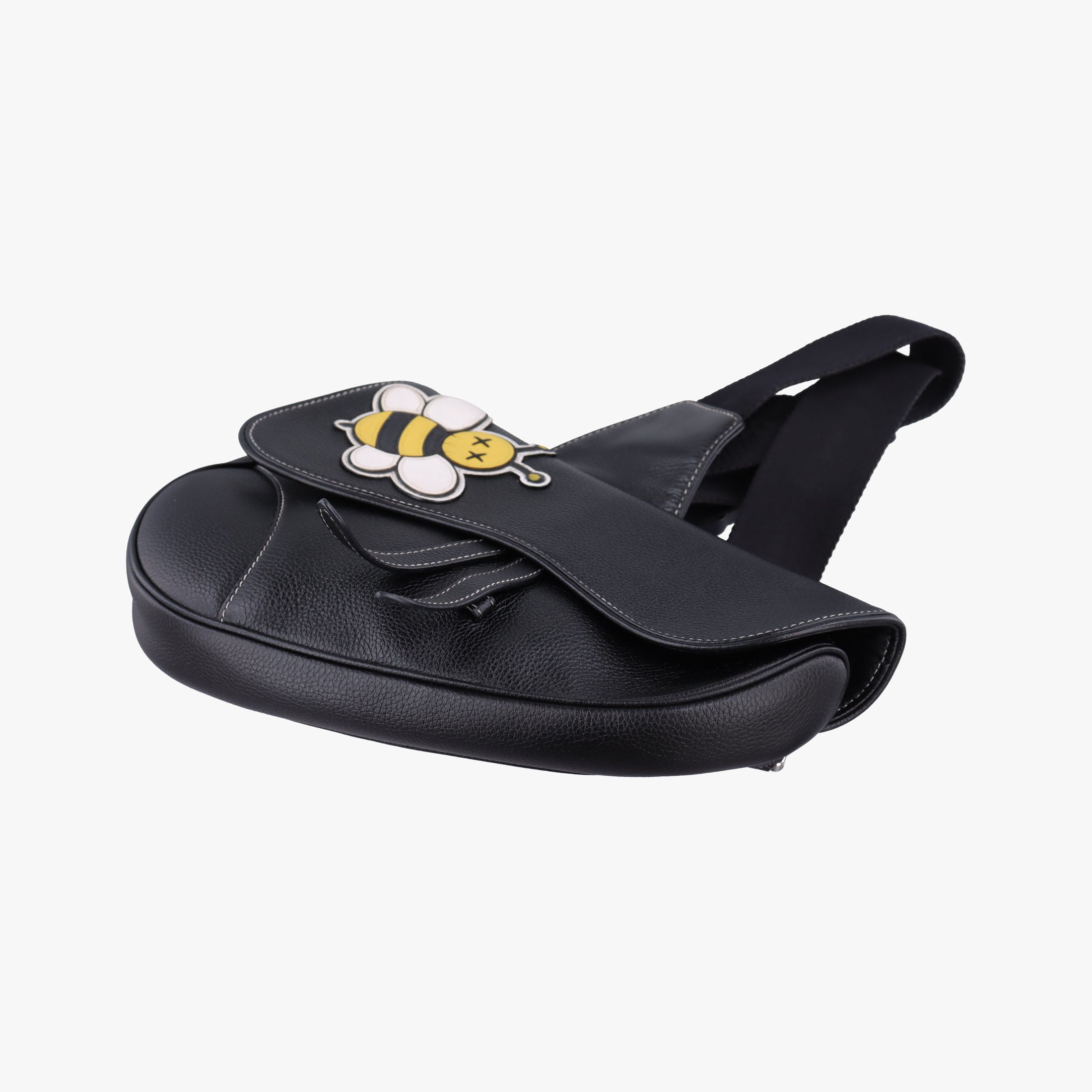 Saddle KAWS  Bee Black Leather 06-BO-0119サドル カウ ビー ブラック レザー 06-BO-0119