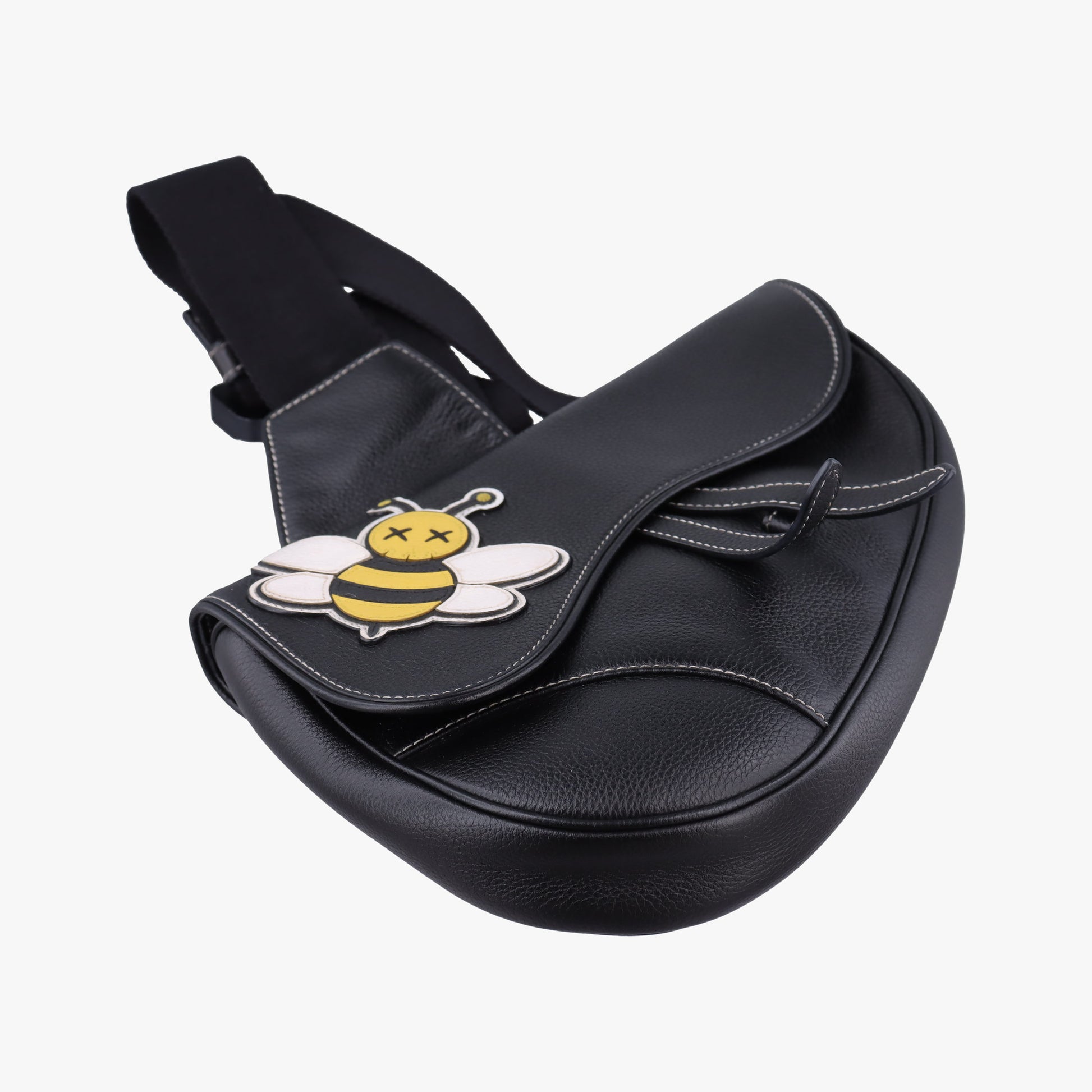 Saddle KAWS  Bee Black Leather 06-BO-0119サドル カウ ビー ブラック レザー 06-BO-0119