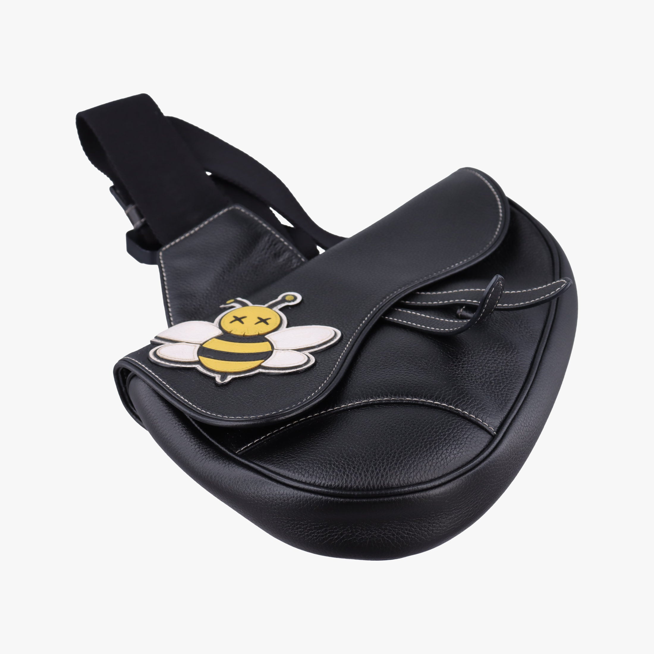 Saddle KAWS  Bee Black Leather 06-BO-0119サドル カウ ビー ブラック レザー 06-BO-0119