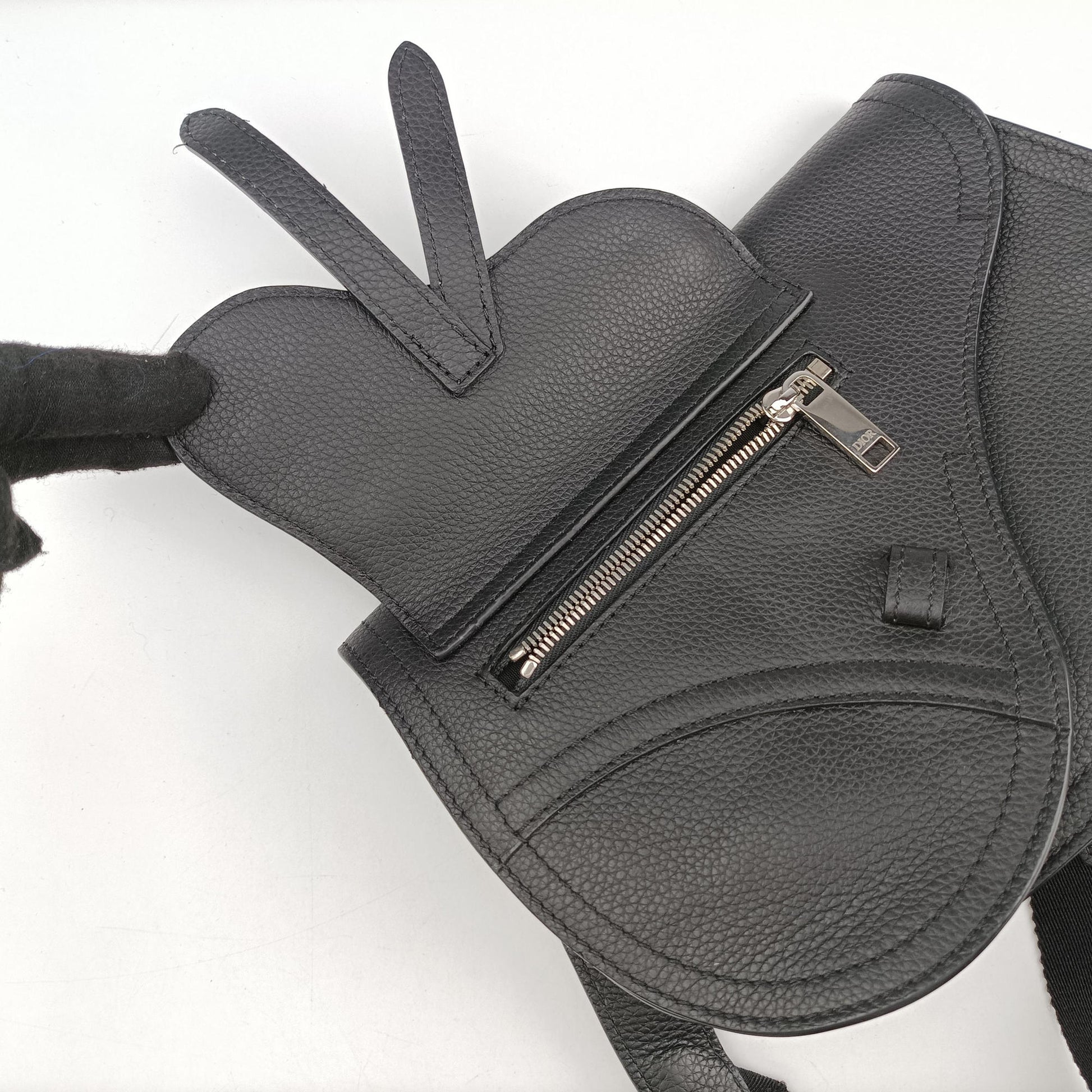 Saddle Black leather 23-BO-0179サドルバッグ ブラック レザー 23-BO-0179
