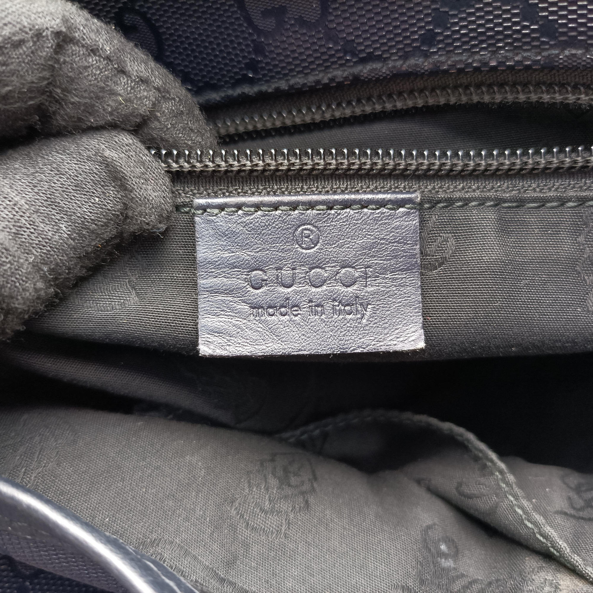 GG Plus Messenger Black PVC coated canvas 201732 Lot number unknownGGプラス メッセンジャー ブラック PVCコーティングキャンバス 201732 製番不明