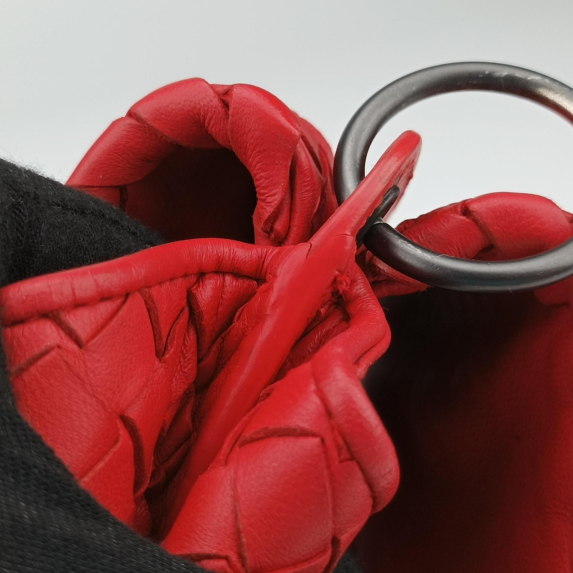 Intrecciato Red lambskin B02963546Mイントレチャート レッド ラムスキン B02963546M