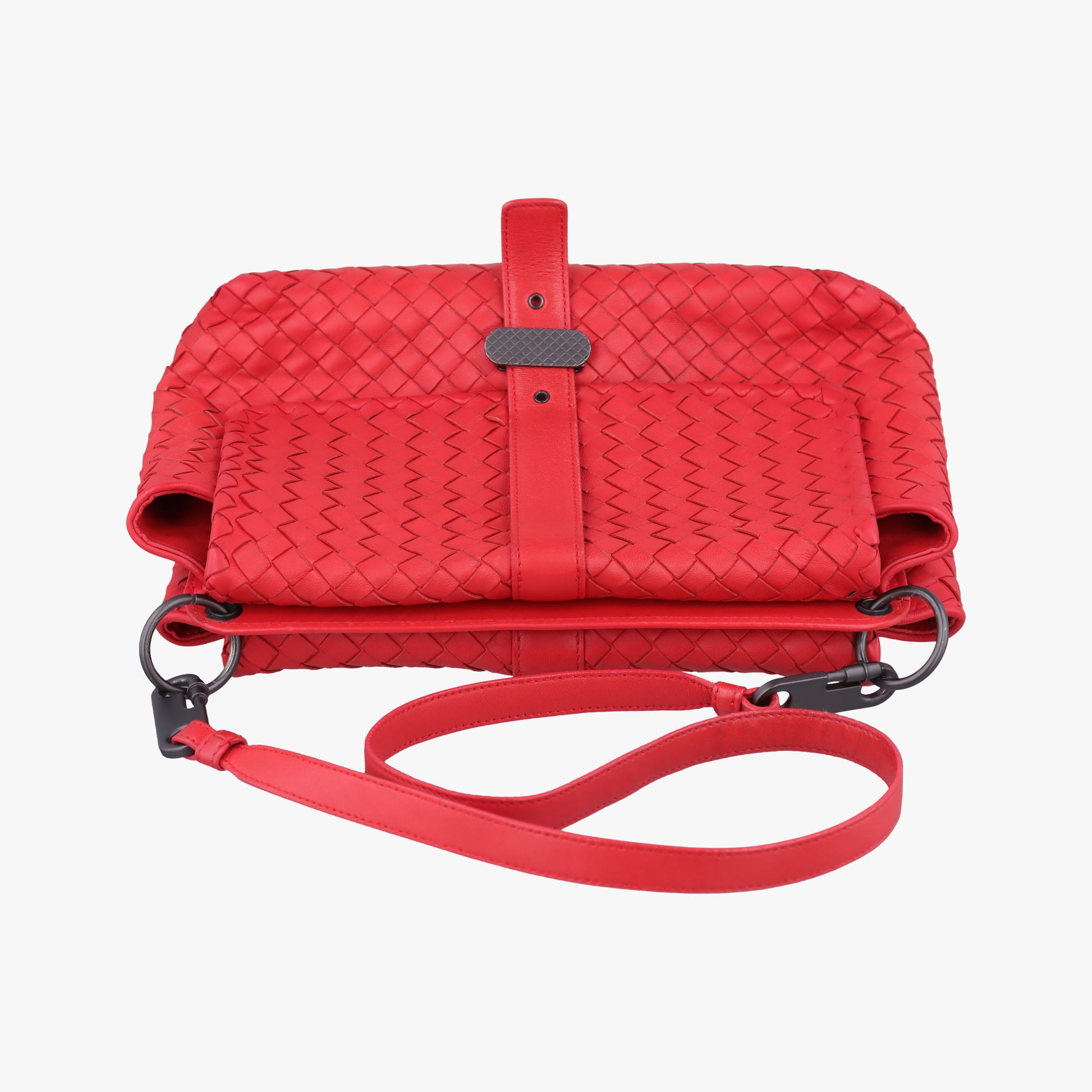 Intrecciato Red lambskin B02963546Mイントレチャート レッド ラムスキン B02963546M