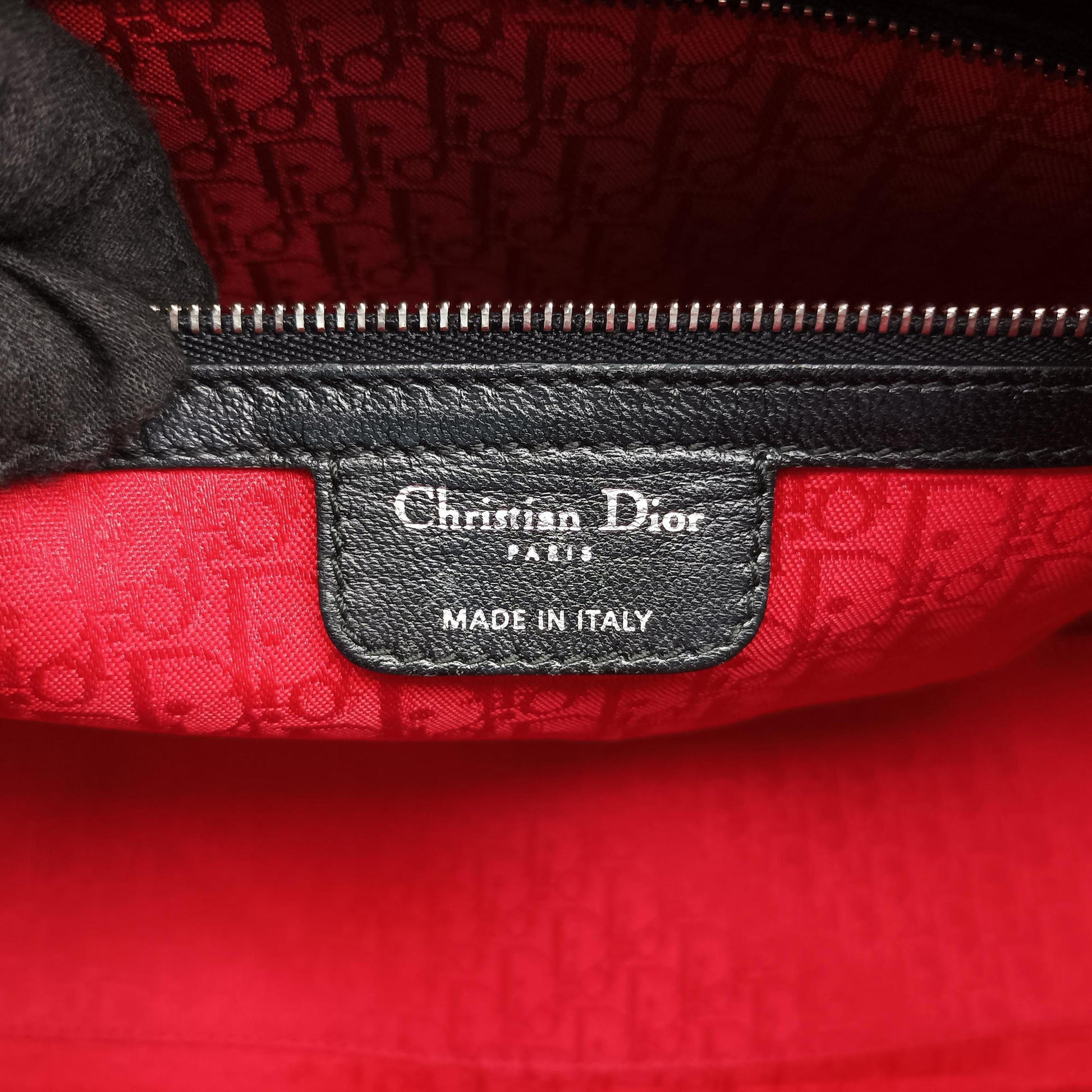 Lady Dior Black lambskin 08-MA-0110レディディオール ブラック ラムスキン 08-MA-0110