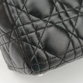 Lady Dior Black lambskin 08-MA-0110レディディオール ブラック ラムスキン 08-MA-0110