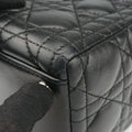 Lady Dior Black lambskin 08-MA-0110レディディオール ブラック ラムスキン 08-MA-0110