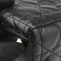 Lady Dior Black lambskin 08-MA-0110レディディオール ブラック ラムスキン 08-MA-0110