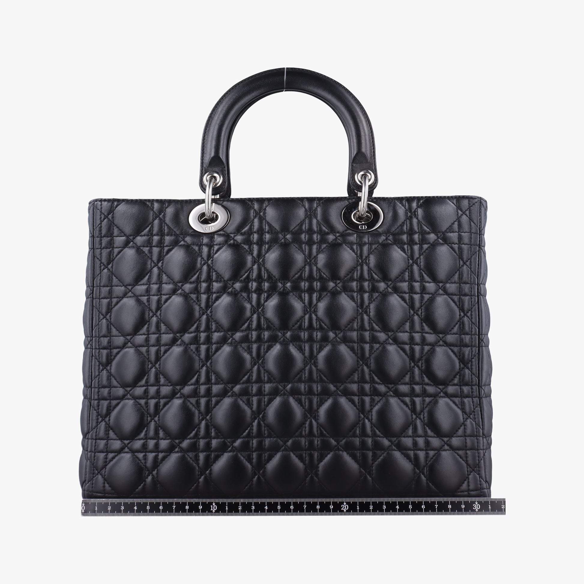 Lady Dior Black lambskin 08-MA-0110レディディオール ブラック ラムスキン 08-MA-0110